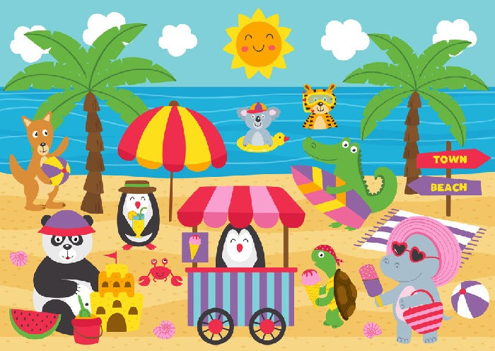 The animal beach