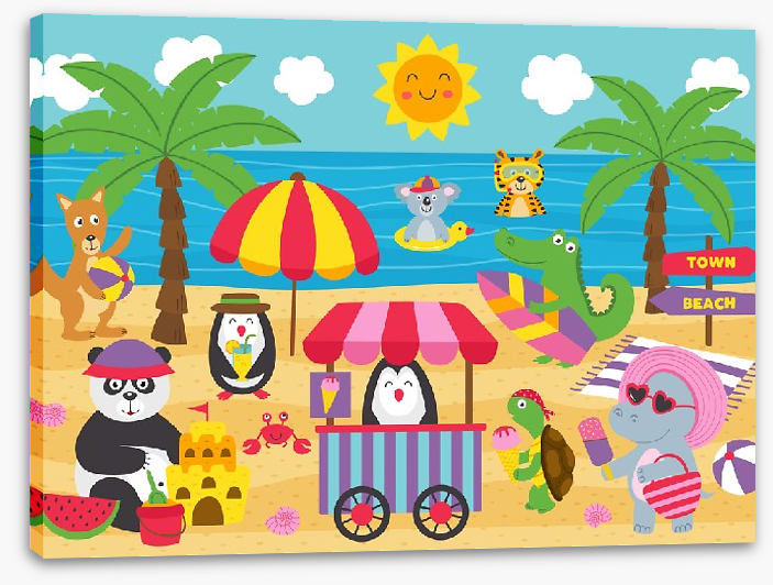 The animal beach