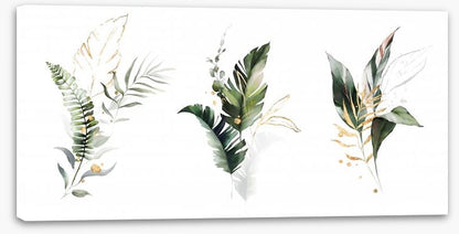 Gilded leaf trio