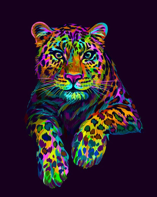 Neon leopard