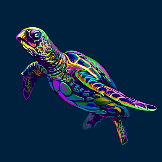 Neon turtle