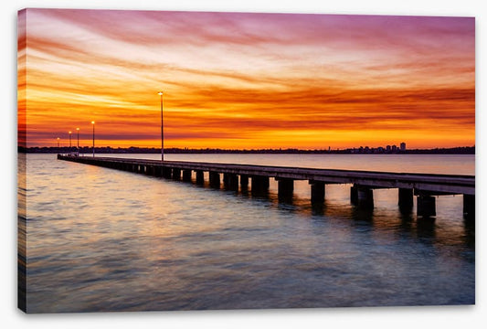 Sunset sky jetty