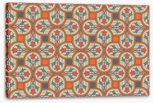 Orange tulip mosaic