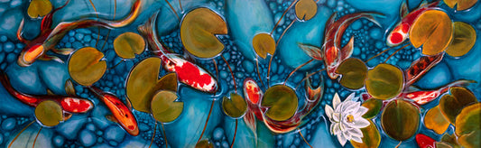 Lily pond goldfish