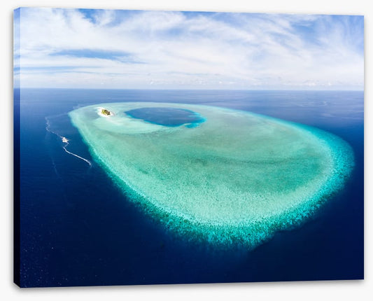 The turquoise atoll