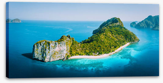 Above helicopter island