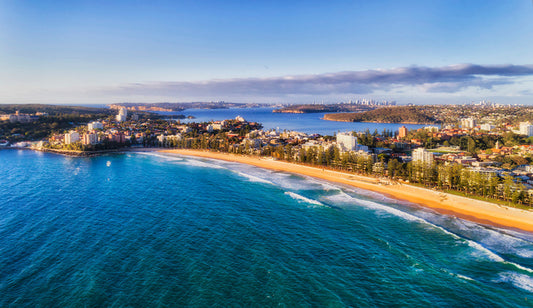 Across Manly beach