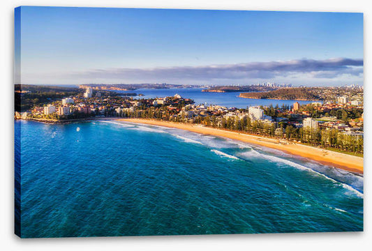 Across Manly beach