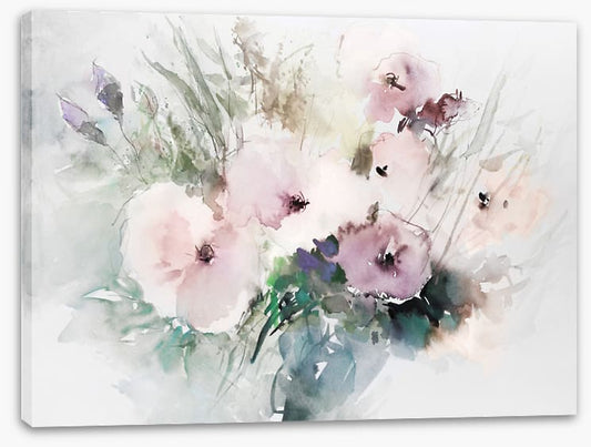 Winter bloom aquarelle