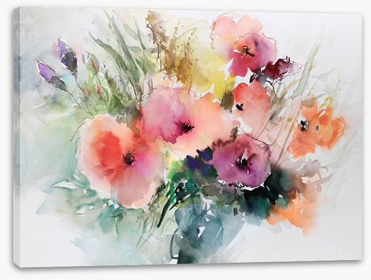Summer bloom aquarelle