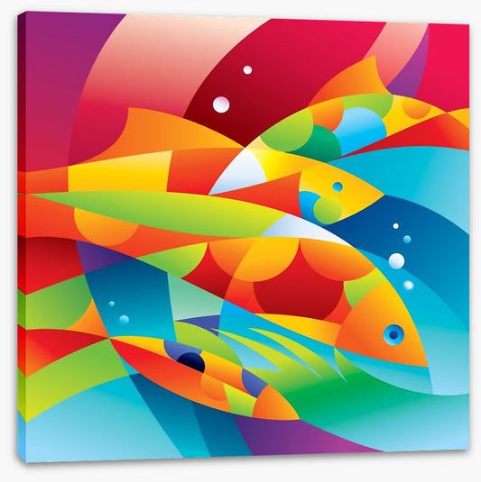 Colourful fishes in the coral