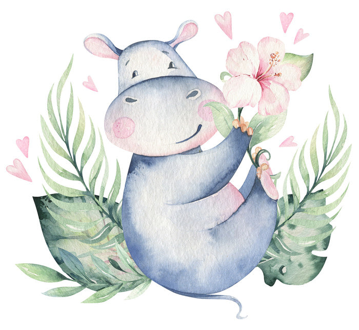 Hibiscus heart hippo