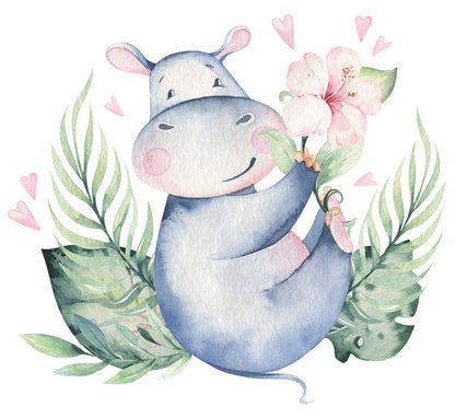 Hibiscus heart hippo