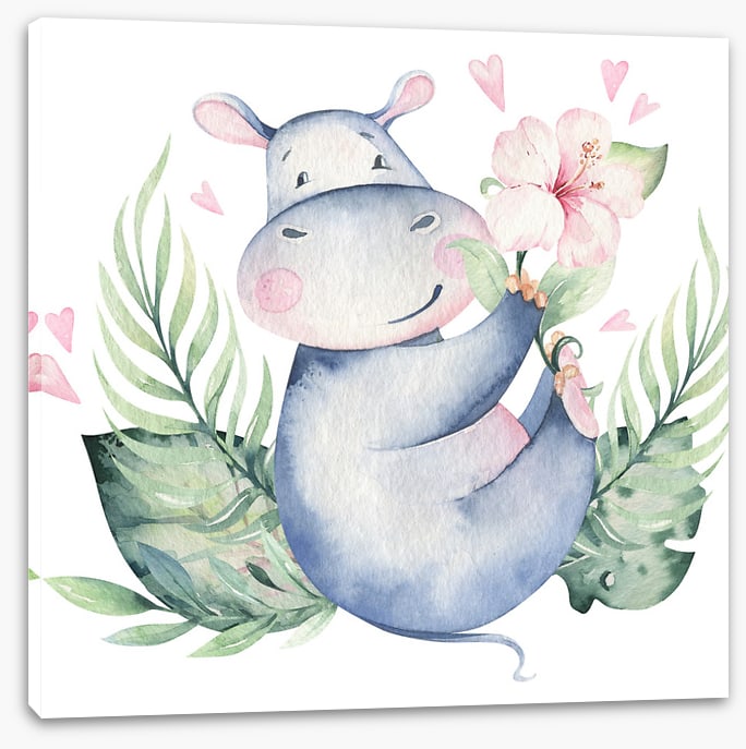 Hibiscus heart hippo