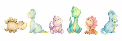 Six little dinosaurs
