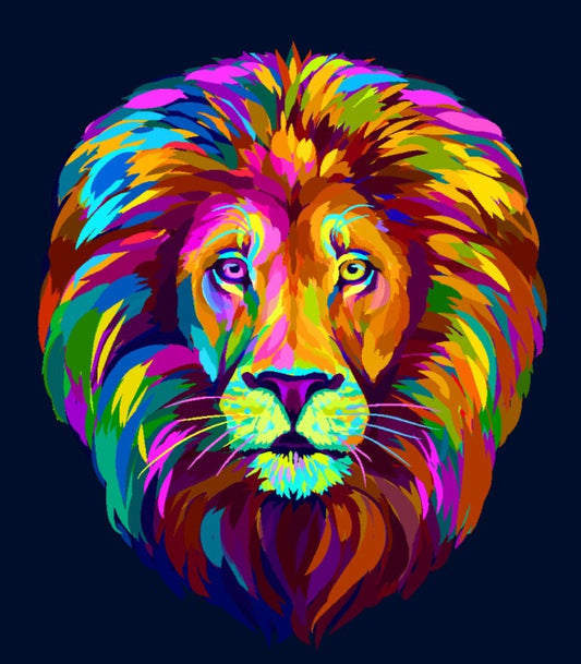Neon lion