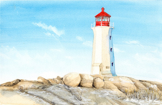 Lighthouse on the rocks