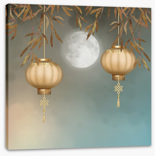 Paper lantern moonlight