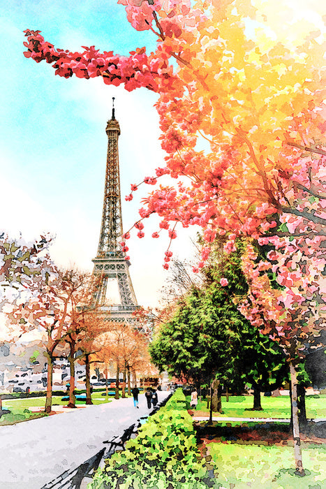 Eiffel Tower sunlight