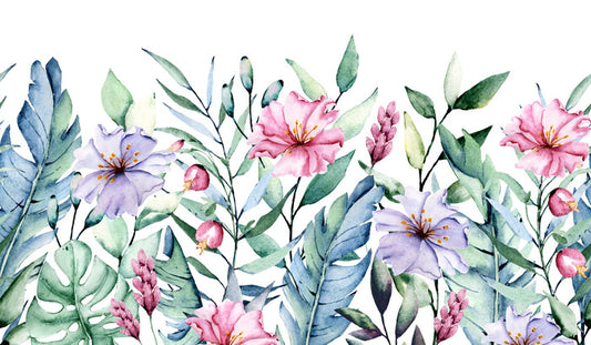 First come the flowers