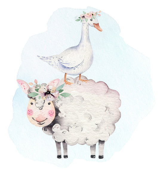 Goose and lamb