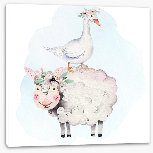 Goose and lamb