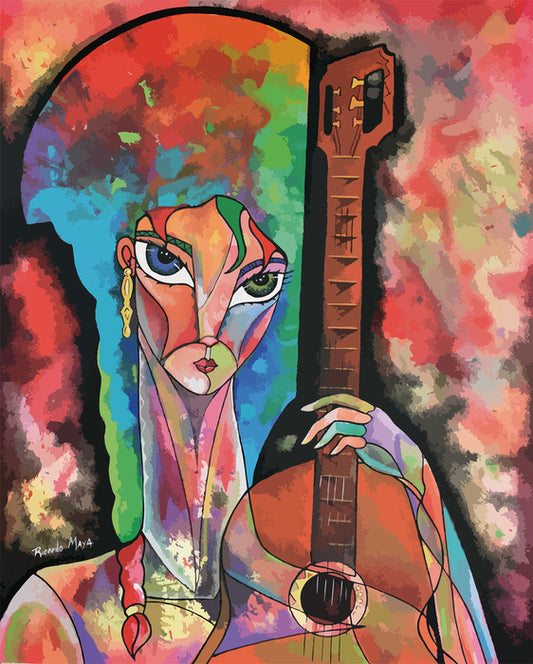 Girl with the guitar