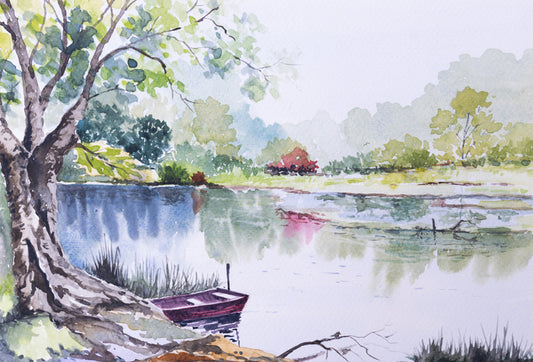 By the riverbank
