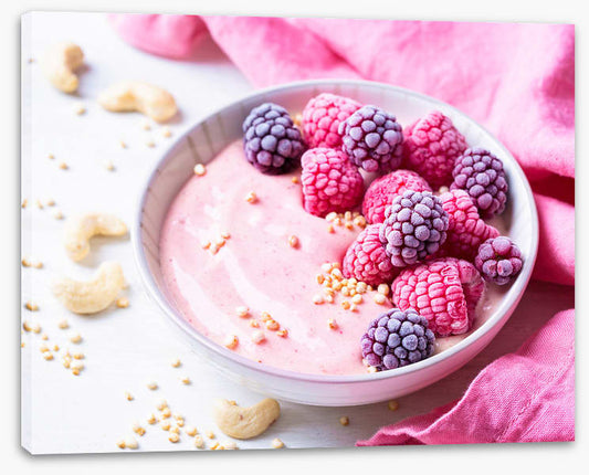 Topped with berries