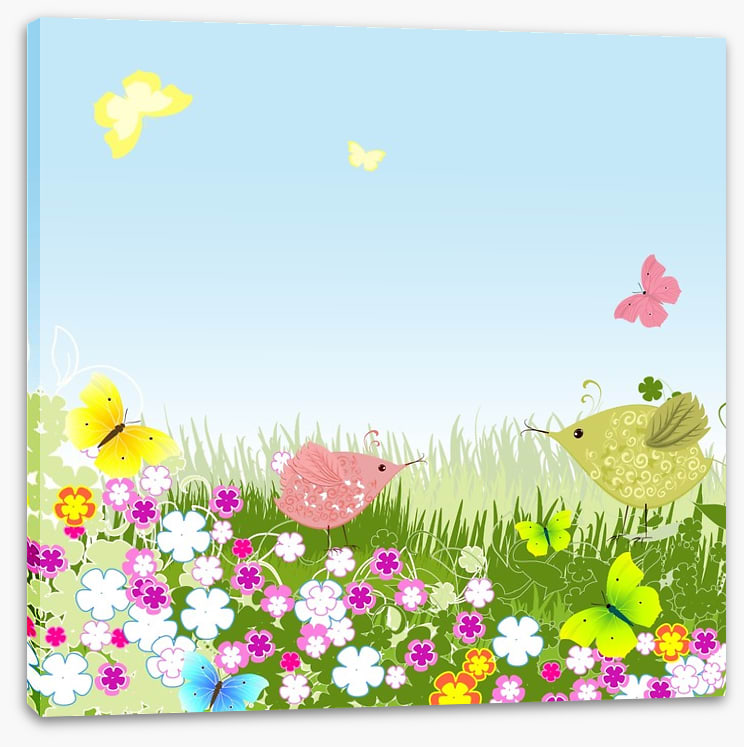 Birds on the lawn
