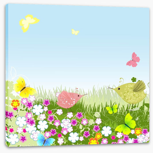 Birds on the lawn