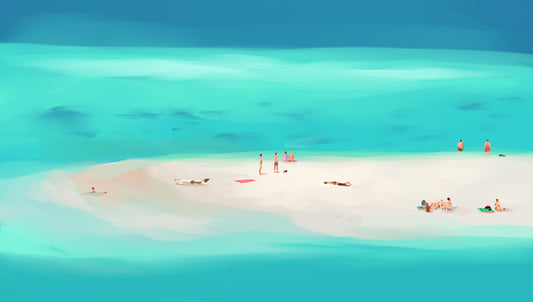 Surrounded by sea