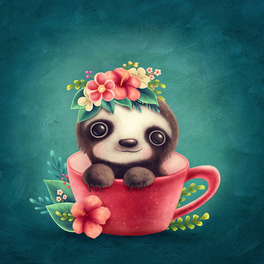 Tea cup sloth