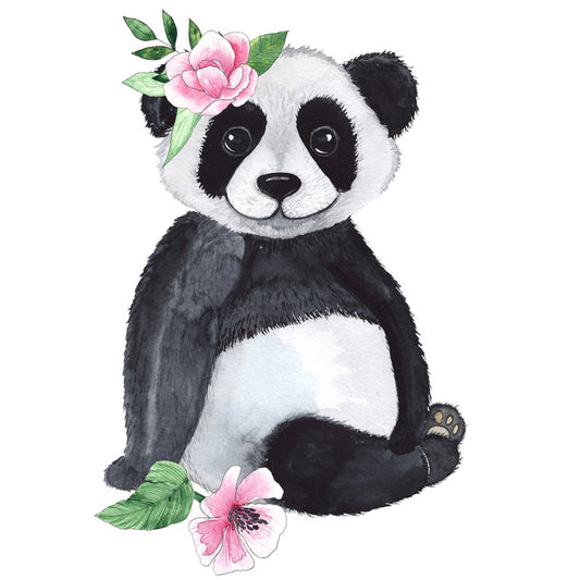 Panda and petals