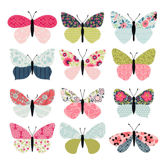 Patchwork butterflies
