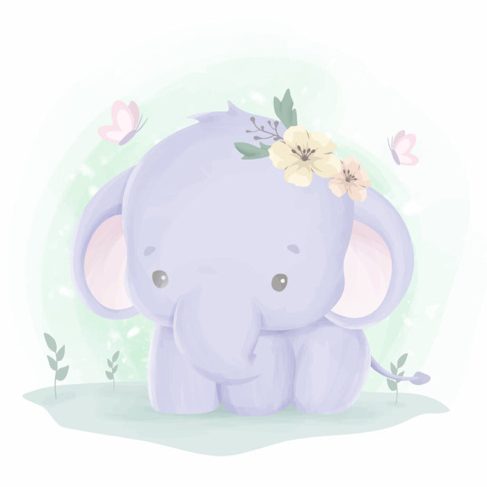 Baby elephant spring