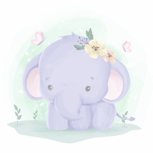Baby elephant spring