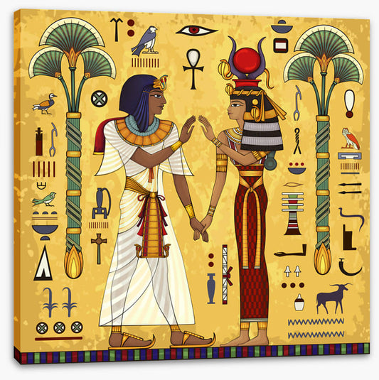 Hathor and Horus