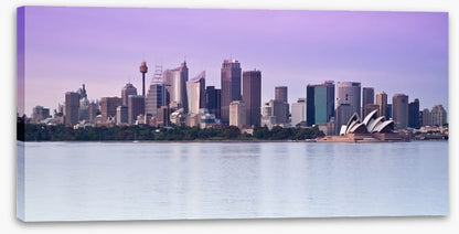 Sydney harbour skyline at twilight