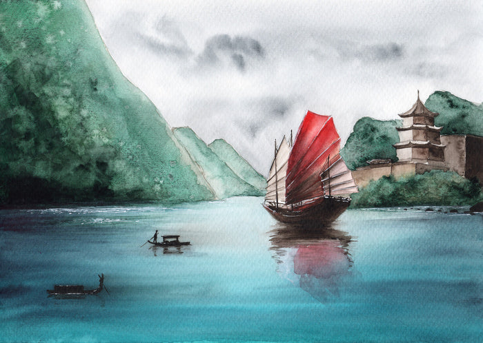 Past the junk ship