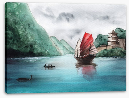 Past the junk ship