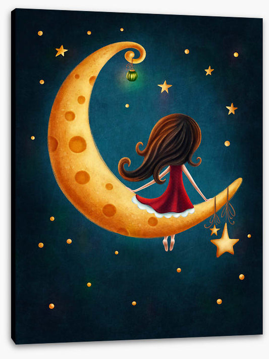 Girl on the moon
