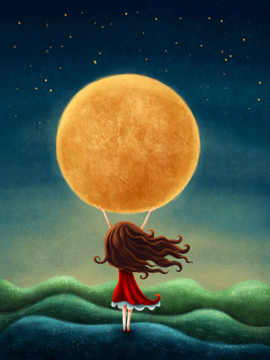 Holding the moon