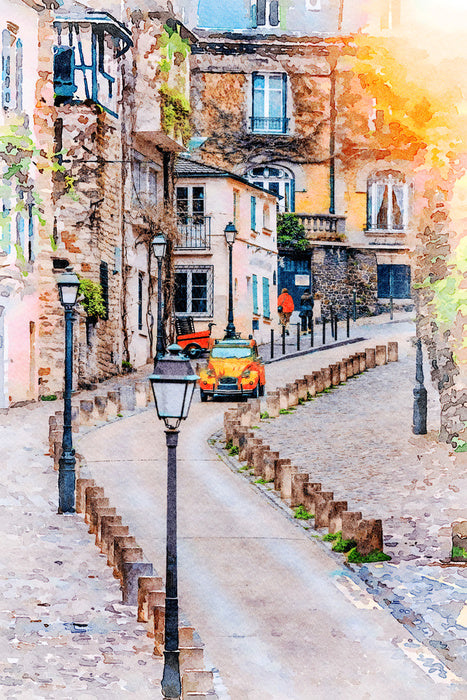Montmartre street sunlight