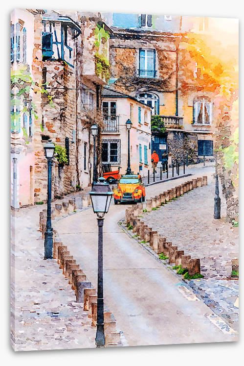 Montmartre street sunlight