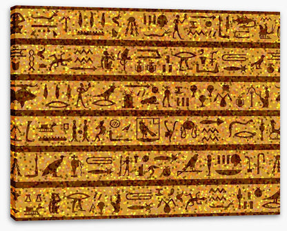 Golden hieroglyphics