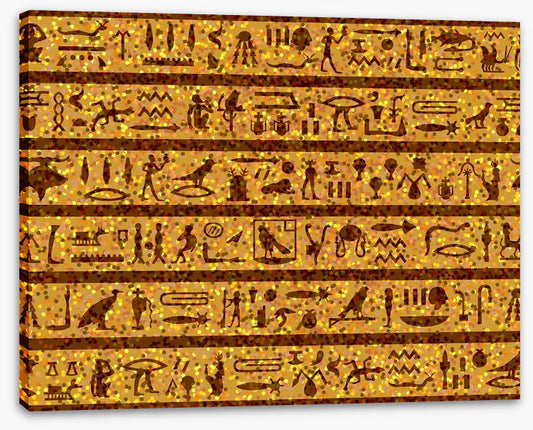 Golden hieroglyphics