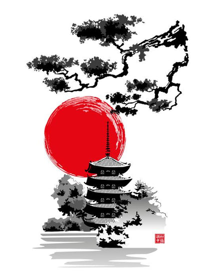 Rising sun pagoda