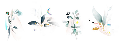 Lovely leaves panoramic