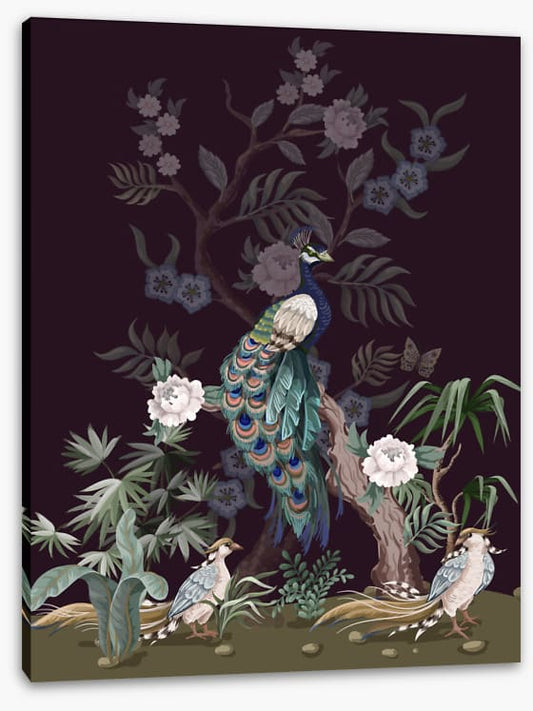 Peacock of the peonies